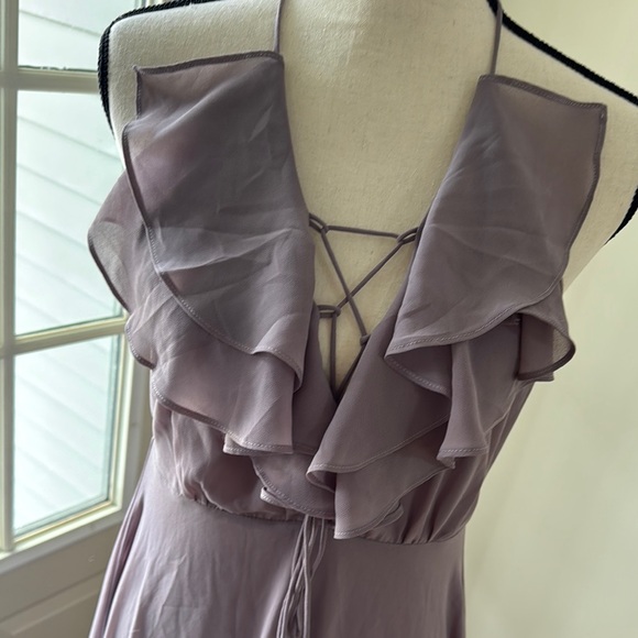 Lulus, size small. Elegant Lavender Evening Gown - Picture 2 of 5